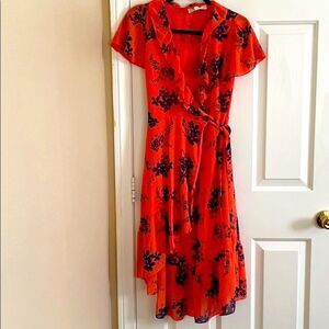 Michael Kors Coral Peach beautiful floral dress